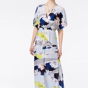 Bar III floral kimono maxi dress